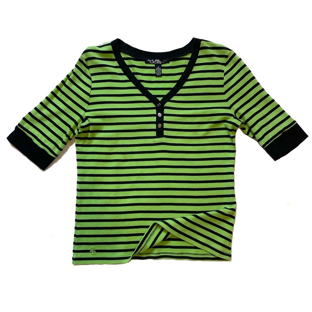 Lauren Ralph Lauren V-Neck top Sz M